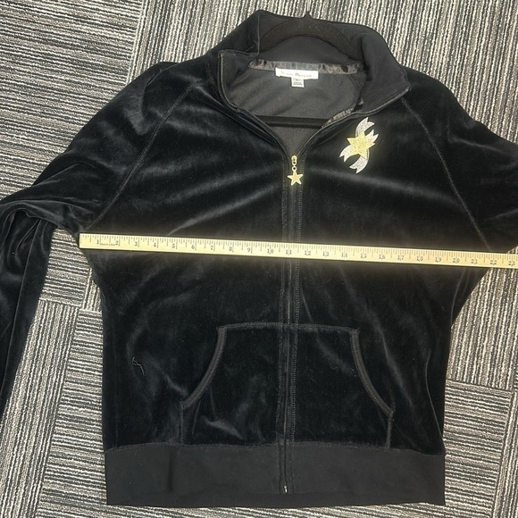 Susan Bristol The Magic of Christmas Black Zip Jacket Size XL - Picture 4 of 5